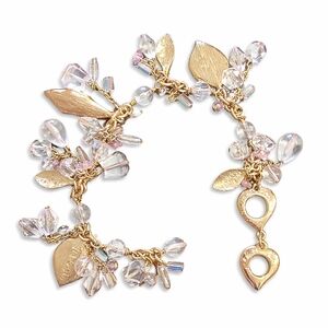 Vintage Yves Saint Laurent YSL Crystal Charm Bracelet – Rare Early 2000s